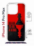 Чехол-накладка Apple iPhone 14 Pro Max (625963) Kruche PRINT Born to be a King