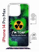 Чехол-накладка Apple iPhone 14 Pro Max (625963) Kruche PRINT Toxic