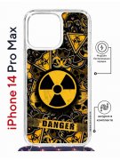Чехол-накладка iPhone 14 Pro Max Kruche Magrope Print Danger