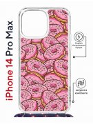 Чехол-накладка Apple iPhone 14 Pro Max (625963) Kruche PRINT Пончики