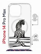 Чехол-накладка Apple iPhone 14 Pro Max (625963) Kruche PRINT Tiger