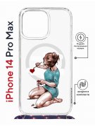 Чехол-накладка Apple iPhone 14 Pro Max (625963) Kruche PRINT Рисуя любовь