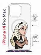 Чехол-накладка Apple iPhone 14 Pro Max (625963) Kruche PRINT Tattoo Girl