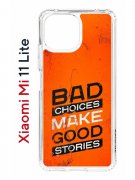 Чехол-накладка Xiaomi Mi 11 Lite (623777) Kruche PRINT Good stories