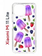 Чехол-накладка Xiaomi Mi 11 Lite (623777) Kruche PRINT Ice Cream