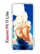 Чехол-накладка Xiaomi Mi 11 Lite (623777) Kruche PRINT Парусник