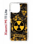Чехол-накладка Xiaomi Mi 11 Lite/Mi 11 Lite 5G Kruche Print Danger