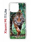 Чехол-накладка Xiaomi Mi 11 Lite (623777) Kruche PRINT Крадущийся тигр