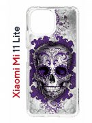Чехол-накладка Xiaomi Mi 11 Lite/Mi 11 Lite 5G Kruche Print Sugar Skull