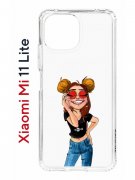Чехол-накладка Xiaomi Mi 11 Lite (623777) Kruche PRINT Smiling