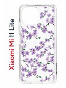 Чехол-накладка Xiaomi Mi 11 Lite/Mi 11 Lite 5G Kruche Print Сакура