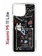 Чехол-накладка Xiaomi Mi 11 Lite (623777) Kruche PRINT Кот Питер