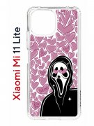 Чехол-накладка Xiaomi Mi 11 Lite/Mi 11 Lite 5G Kruche Print Любовь и Крик