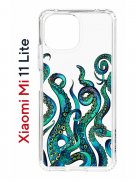 Чехол-накладка Xiaomi Mi 11 Lite/Mi 11 Lite 5G Kruche Print Щупальца