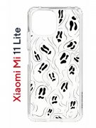 Чехол-накладка Xiaomi Mi 11 Lite/Mi 11 Lite 5G Kruche Print Призраки