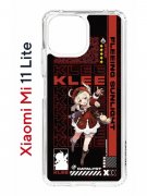 Чехол-накладка Xiaomi Mi 11 Lite/Mi 11 Lite 5G Kruche Print Klee Genshin