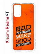 Чехол-накладка Xiaomi Redmi 9T (625951) Kruche PRINT Good stories
