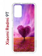 Чехол-накладка Xiaomi Redmi 9T (625951) Kruche PRINT Pink heart