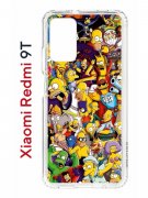 Чехол-накладка Xiaomi Redmi 9T Kruche Print Симпсоны