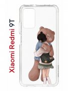 Чехол-накладка Xiaomi Redmi 9T (625951) Kruche PRINT Девочка с мишкой