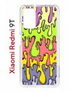 Чехол-накладка Xiaomi Redmi 9T Kruche Print Абстракция Капли