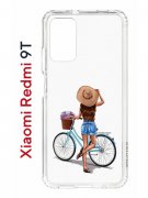 Чехол-накладка Xiaomi Redmi 9T Kruche Print Велосипедная прогулка