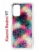 Чехол-накладка Xiaomi Redmi 9T Kruche Print Цветные листья