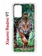Чехол-накладка Xiaomi Redmi 9T (625951) Kruche PRINT Крадущийся тигр