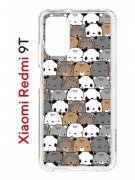 Чехол-накладка Xiaomi Redmi 9T (625951) Kruche PRINT Медвежата