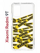 Чехол-накладка Xiaomi Redmi 9T (625951) Kruche PRINT Warning
