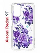 Чехол-накладка Xiaomi Redmi 9T (625951) Kruche PRINT Roses