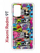 Чехол-накладка Xiaomi Redmi 9T (625951) Kruche PRINT Monsters music