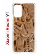 Чехол-накладка Xiaomi Redmi 9T (625951) Kruche PRINT Кофе со льдом