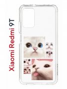 Чехол-накладка Xiaomi Redmi 9T Kruche Print Коты