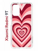 Чехол-накладка Xiaomi Redmi 9T Kruche Print Сердце