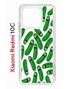 Чехол-накладка Xiaomi Redmi 10C Kruche Print Огурчик Рик