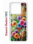 Чехол-накладка Xiaomi Redmi 10C (623779) Kruche PRINT Одуванчики