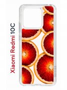 Чехол-накладка Xiaomi Redmi 10C (623779) Kruche PRINT Orange