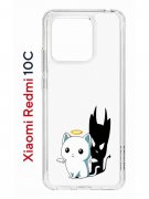 Чехол-накладка Xiaomi Redmi 10C Kruche Print Angel Demon