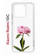 Чехол-накладка Xiaomi Redmi 10C (623779) Kruche PRINT Пион
