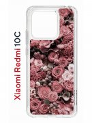 Чехол-накладка Xiaomi Redmi 10C (623779) Kruche PRINT цветы