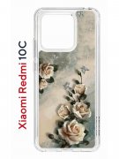 Чехол-накладка Xiaomi Redmi 10C (623779) Kruche PRINT Белые розы