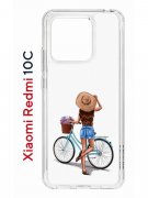 Чехол-накладка Xiaomi Redmi 10C (623779) Kruche PRINT Велосипедная прогулка