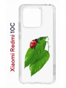 Чехол-накладка Xiaomi Redmi 10C (623779) Kruche PRINT Ladybug