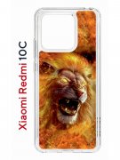 Чехол-накладка Xiaomi Redmi 10C (623779) Kruche PRINT Лев
