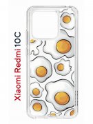 Чехол-накладка Xiaomi Redmi 10C Kruche Print Глазунья
