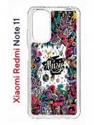 Чехол-накладка Xiaomi Redmi Note 11  (623778) Kruche PRINT Music