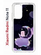 Чехол-накладка Xiaomi Redmi Note 11/Note 11S Kruche Print Сон медвежонка