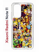 Чехол-накладка Xiaomi Redmi Note 11/Note 11S Kruche Print Симпсоны