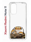 Чехол-накладка Xiaomi Redmi Note 11  (623778) Kruche PRINT тигр первый снег